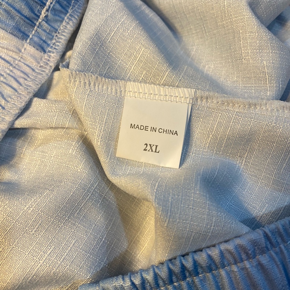 Patchwork Pattern Wide-Leg Pants - Multicolor NWT - image 7